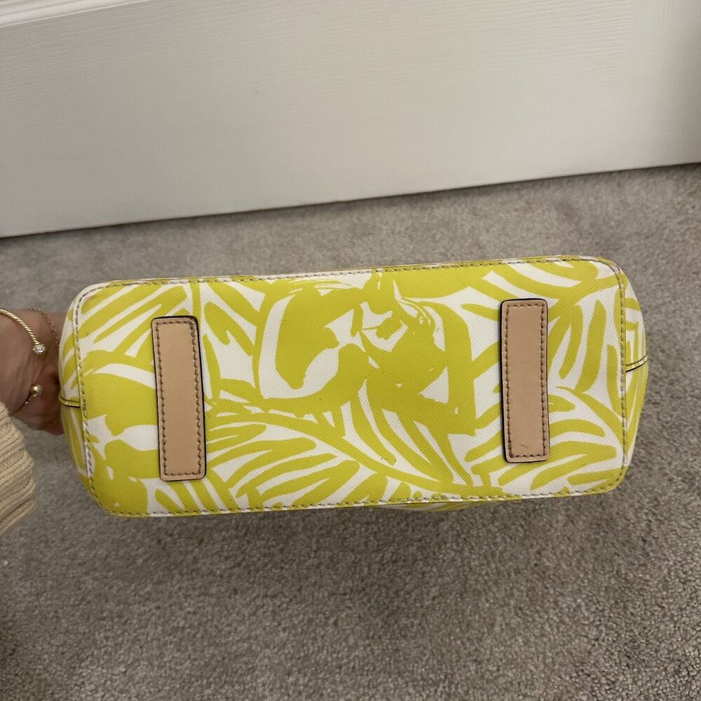 Kate Spade NewYork Yellow Grant Street Jules Grainy Vinyl Leather Tote - Picture 2 of 11